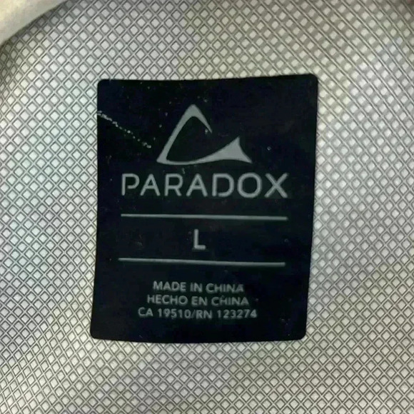 Paradox Men’s Hooded Raincoat Windbreaker Size L Blue - Picture 2 of 9